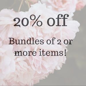Bundles 20% off! 🙌🙌